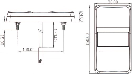 Dual Voltage 12v - 24v Rear Combination LED Lamp