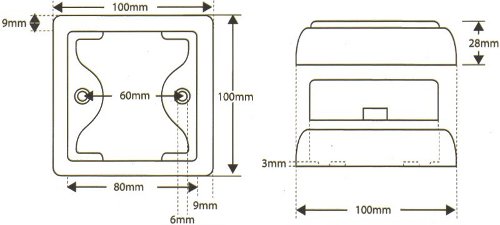 Dual Voltage 12 - 24 Volt LED Reverse Lamp