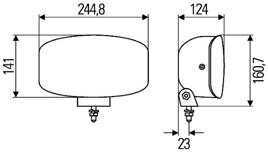 Jumbo 320 FF with LED Position Light- Spotlight (ECE Ref. 37.5)