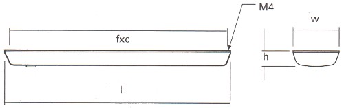 Low Profile Fluorescent Light, 1 x 8 watt - 381mm. 24 - 32 Volts