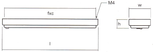 Low Profile Fluorescent Lamp - 372mm, 12 - 15 Volts