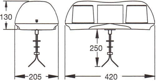 A451 Single Bolt Fixing LED Lightbar
