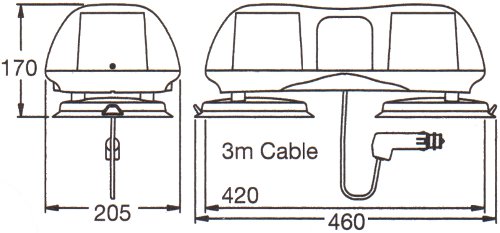 A454 Magnetic LED Lightbar