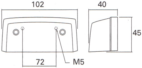 Low Profile Number Plate Lamp