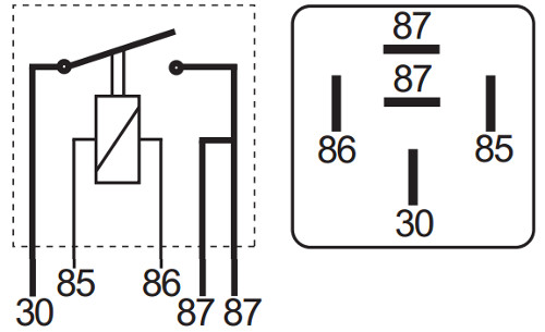 Mini Twin Make and Break Relay - 12V, 30 Amp