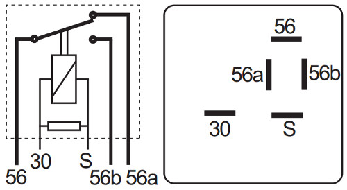 Latching Change Over Relay with Resistor - 24V, 12 Amp