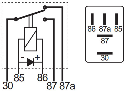 Micro Change Over Relay Sealed with Diode - 24V, 5/10 Amp